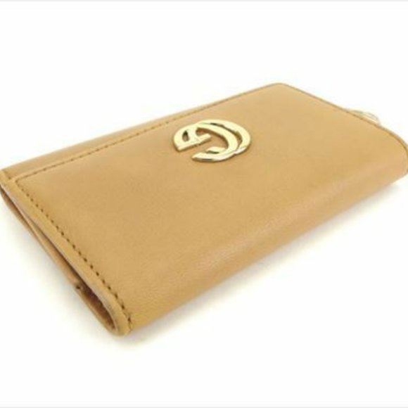 Gucci Key case Key holder G logos Beige Gold leather Woman Authentic Used T8188 - Picture 3 of 7